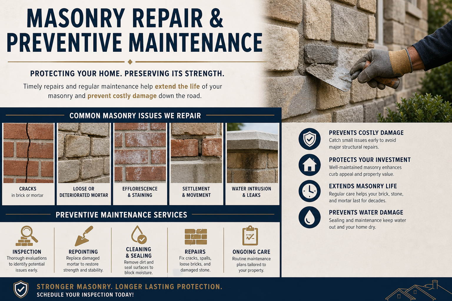 Masonry Repair and Preventive Maintenance